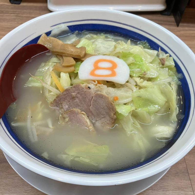 野菜ラーメン 塩(８番らーめん 中川原店 )