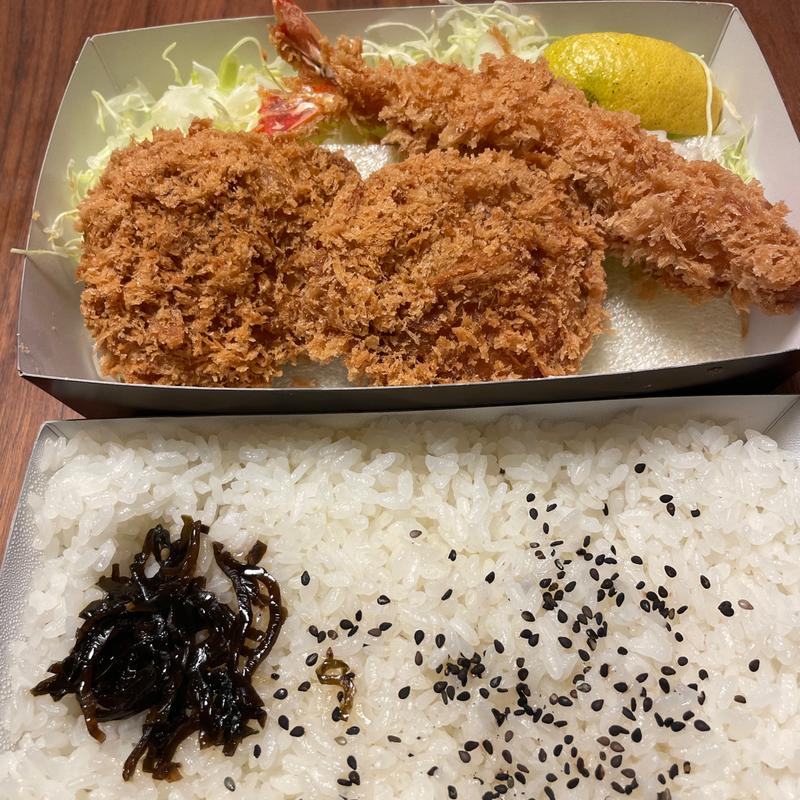 ヒレ、エビ弁当(とんかつ 和幸(わこう) ポルタ横浜店)