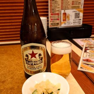 サッポロ ラガービール 中瓶(マルヤス酒場 柏店)