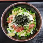 山かけ鉄火しょう油うどん 小(三徳)