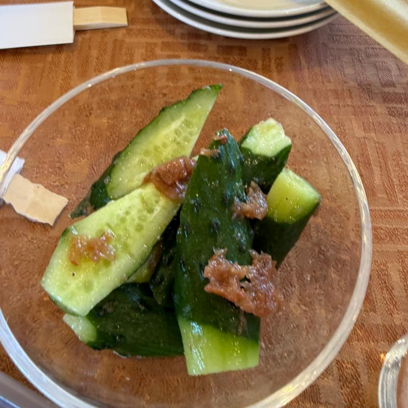 乱切り胡瓜の梅タタキ(東武藤が丘カントリー倶楽部)