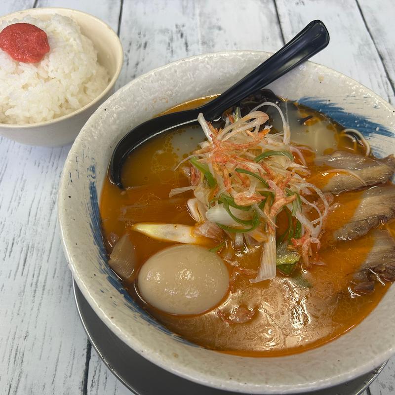 甘えびとんこつらーめん(男前☆飛雄馬 総本店 （おとこまえ☆ひゅうま）)