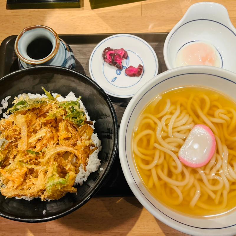 かき揚げ丼セット(ウエスト舞松原店(うどん))