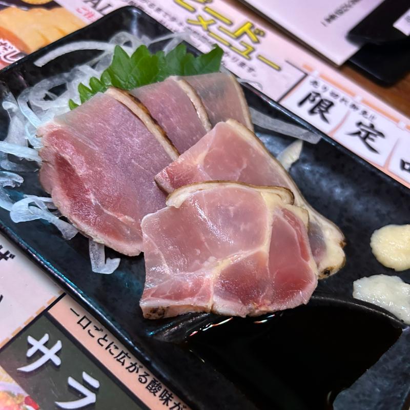 鶏ももタタキ(やきとりさんきゅう富雄店)