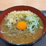 カレー蕎麦生卵