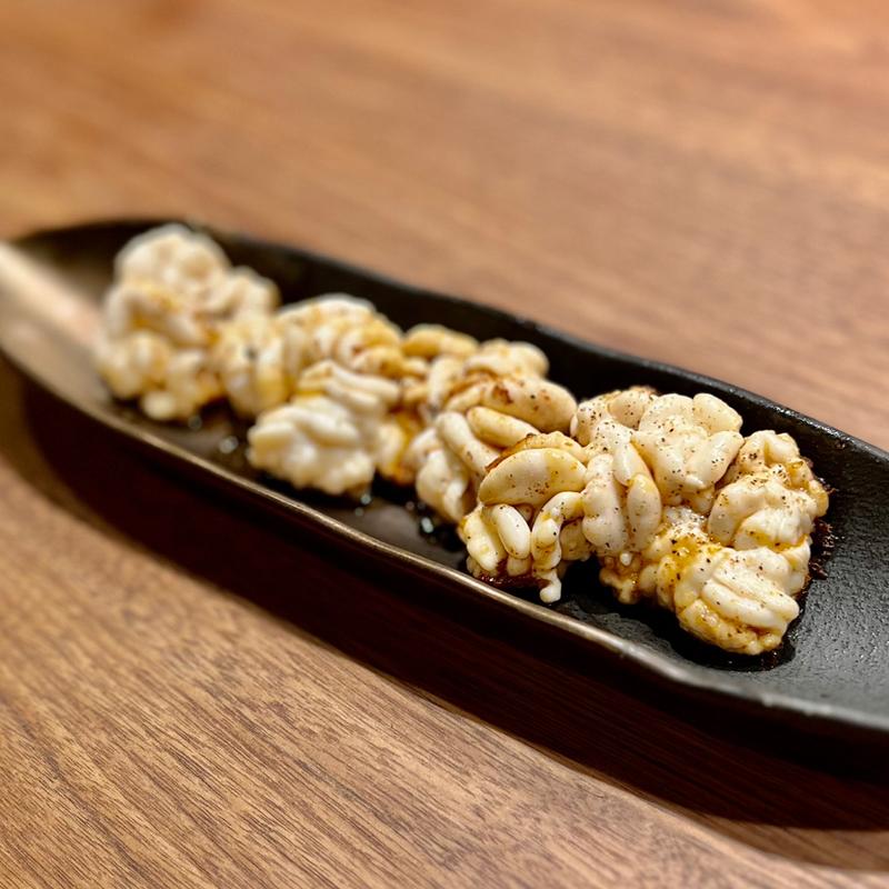 マダチのバター焼き(鉄板焼 工藤)