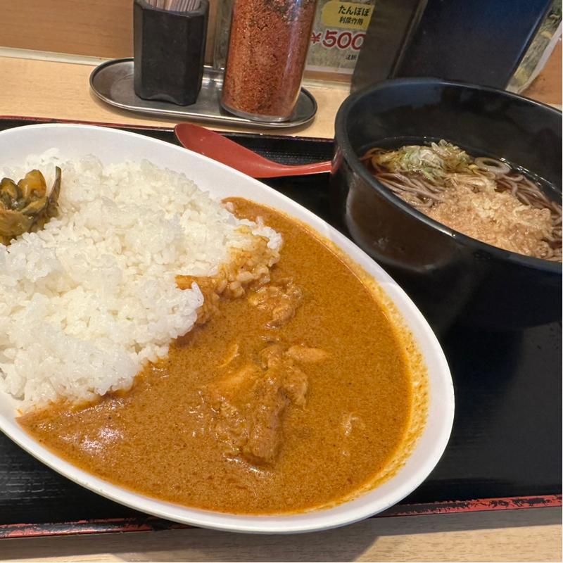 よもだカレー半たぬきそばセット(よもだそば 日本橋店)