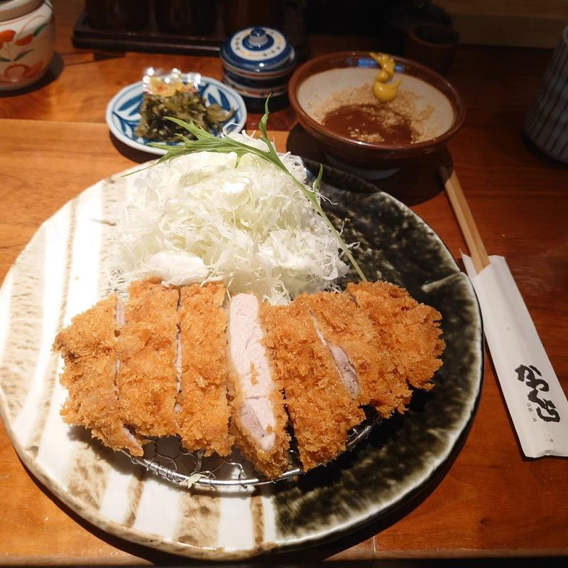 ヒレカツ定食(名代とんかつ かつくら 成城コルティ店)