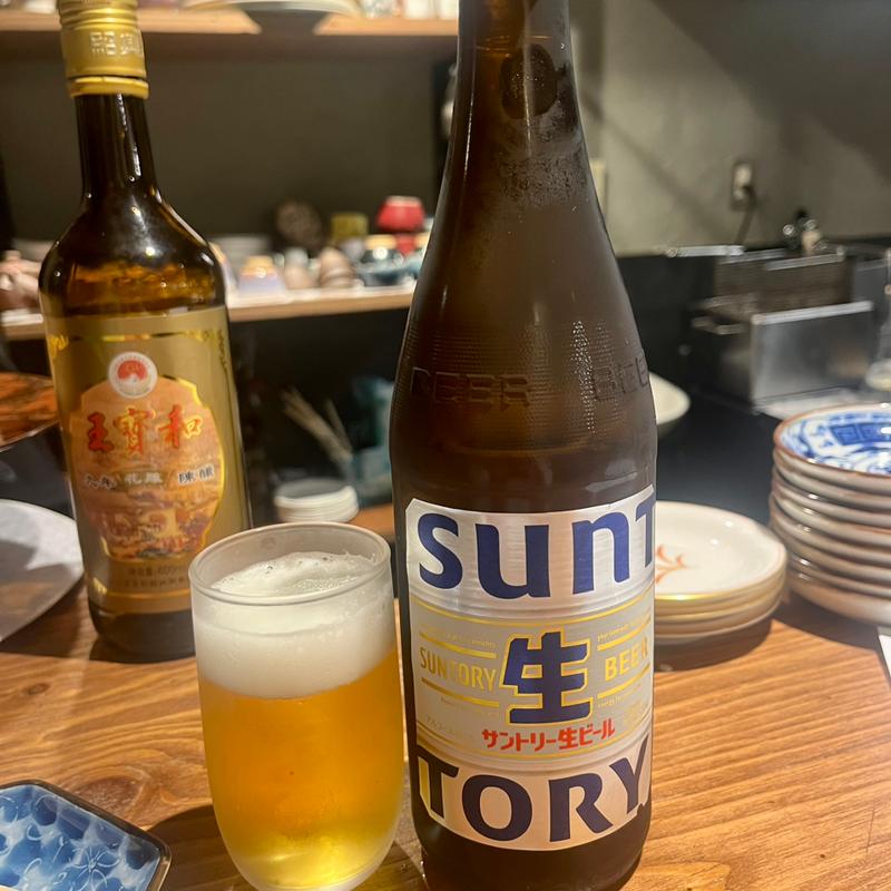 トリプル生中瓶(セルフ)(中華酒場ちゅんちゅん)