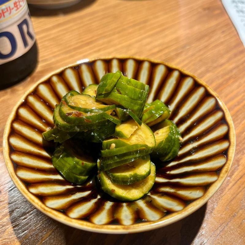 きゅ〜りの中華漬け(中華酒場ちゅんちゅん)