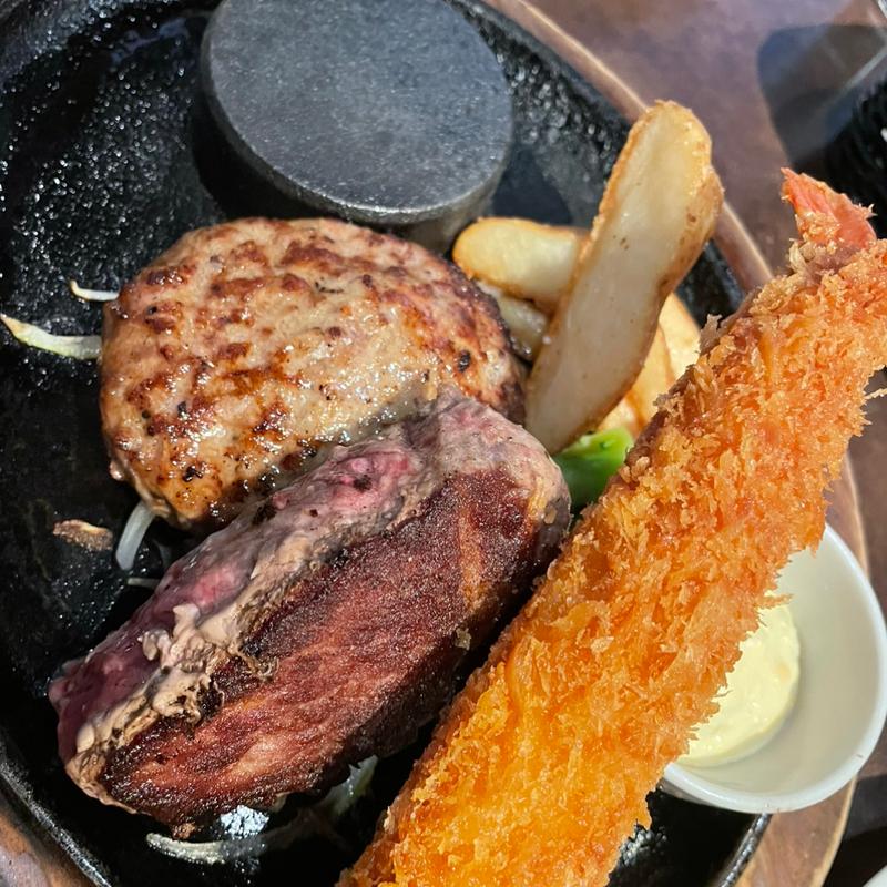 ステーキ&ハンバーグ(ステーキのあさくま 浜松インター店)