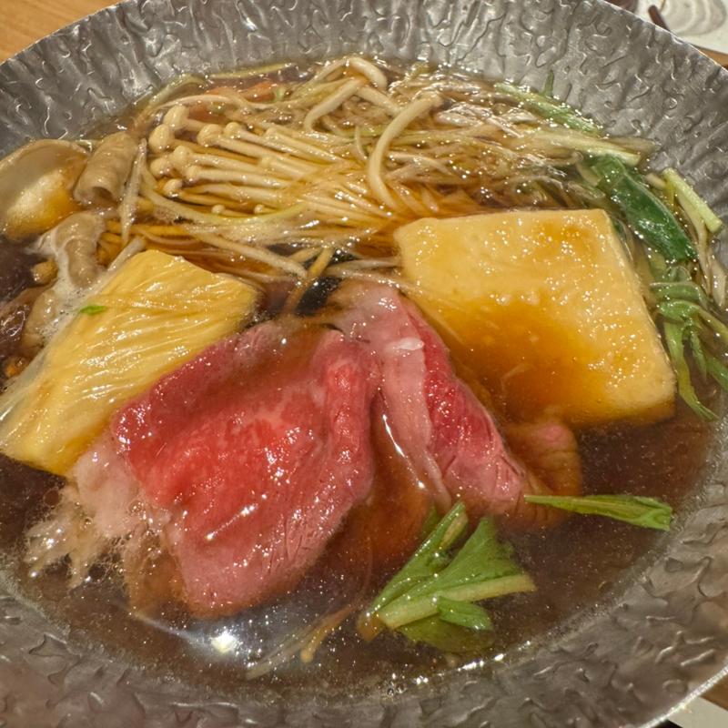 黒毛和牛のすき煮(京都 梅小路 花伝抄)
