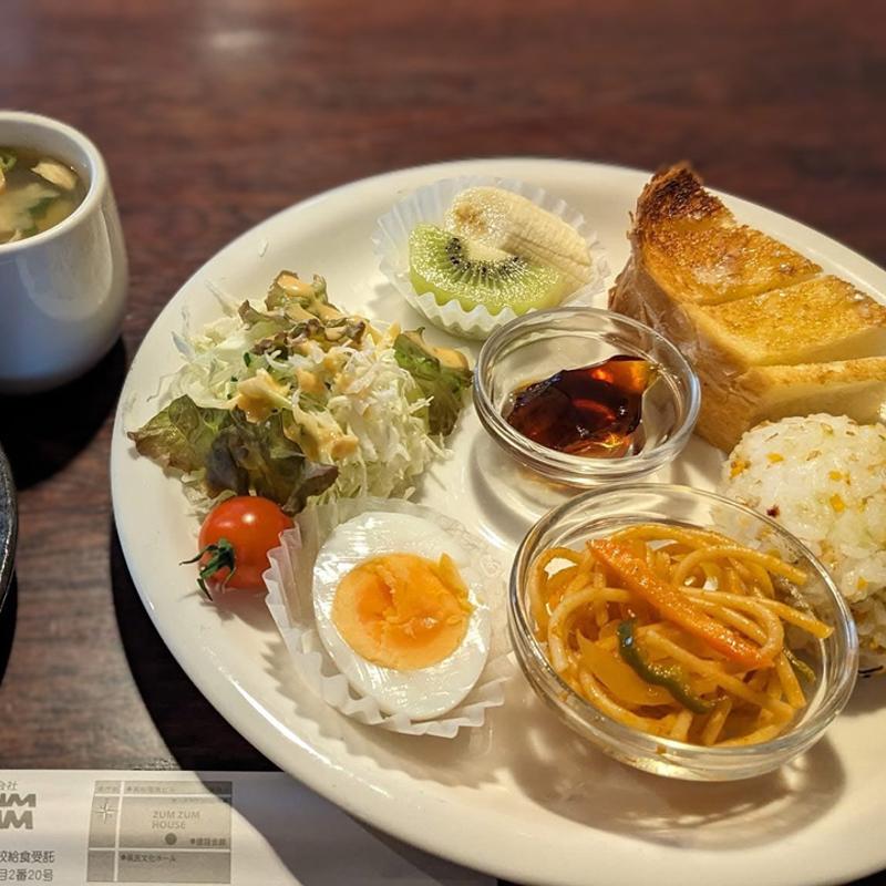 Wモーニング(COFFEE SHOP ZUMZUM)