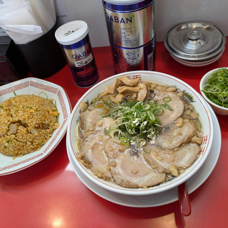 ハンチャン定食（半チャーハンとチャーシュー麺並）(中華そば ふじい 野田阪神店)