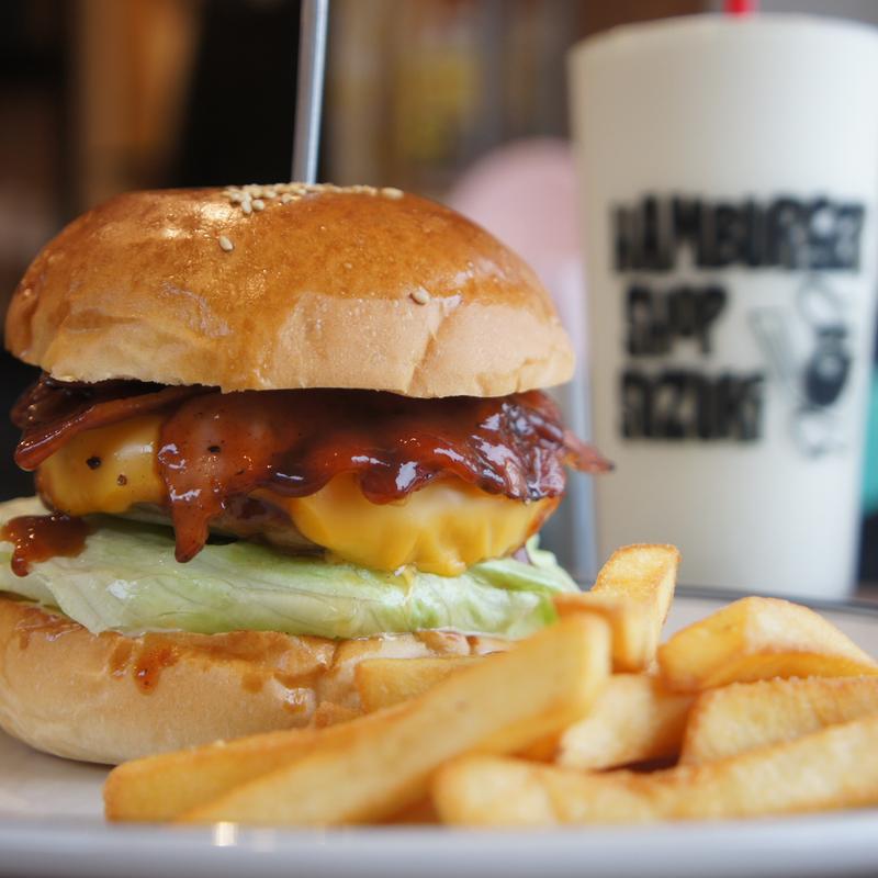 ベーコンチーズバーガー(ハンバーガーショップスズキ)