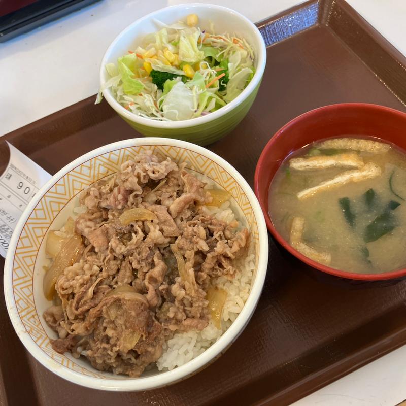 牛丼ランチセット(すき家 多摩乞田店 )