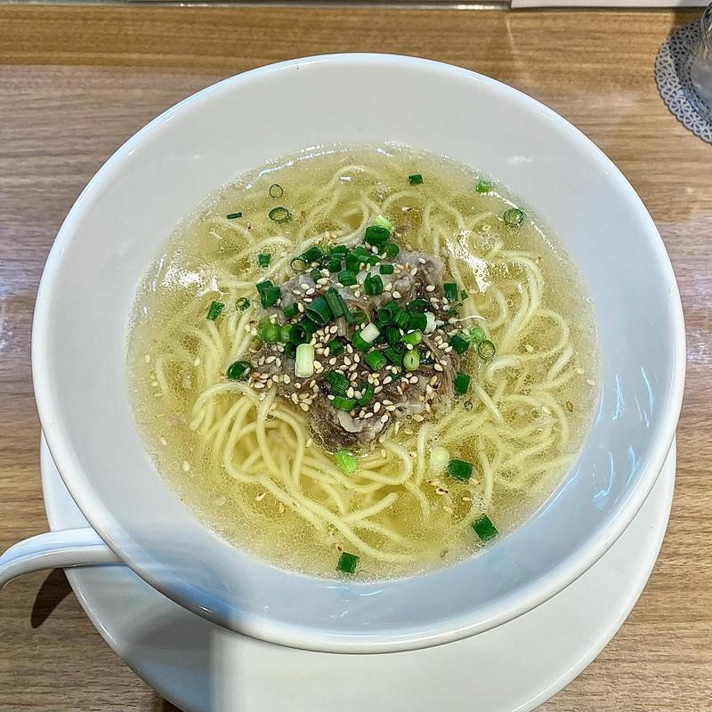牛テール塩Soba 黒毛和牛Ver. 並盛り 中ごはん(鶏Soba Toraや)
