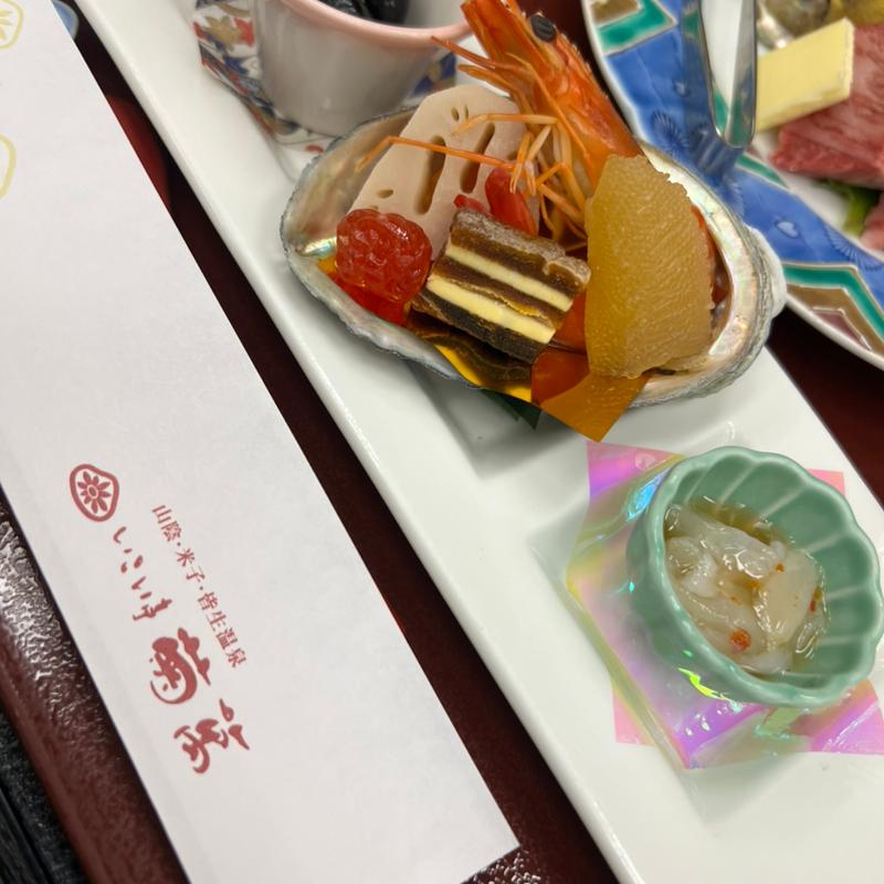 前菜 彩り盛り合わせ(こだわり地の物会席)(いこい亭　菊萬 )