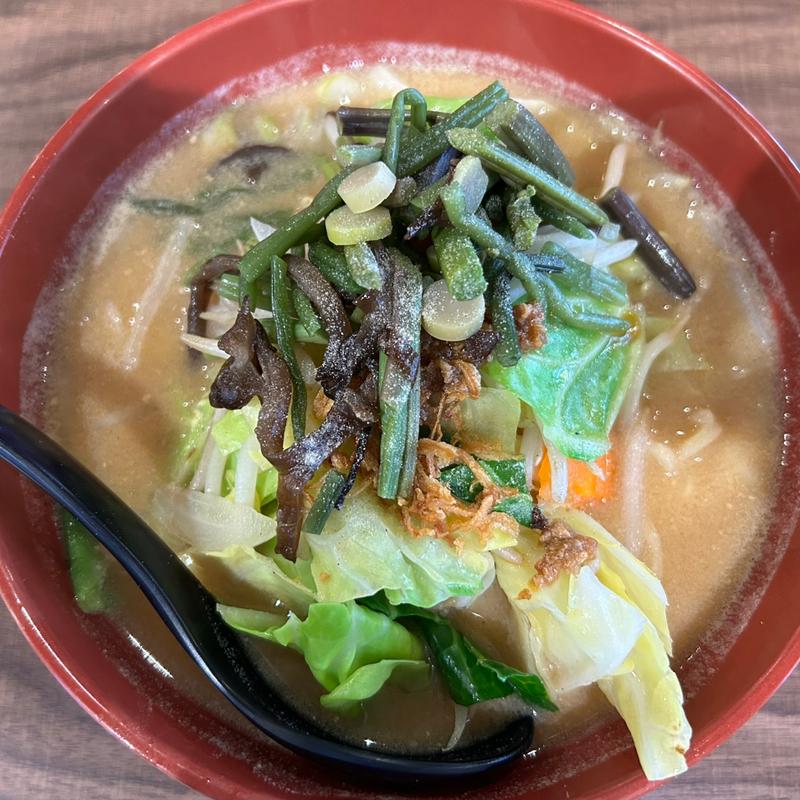 信州味噌野菜ラーメン(麺場 田所商店 イオンモール沖縄ライカム店)