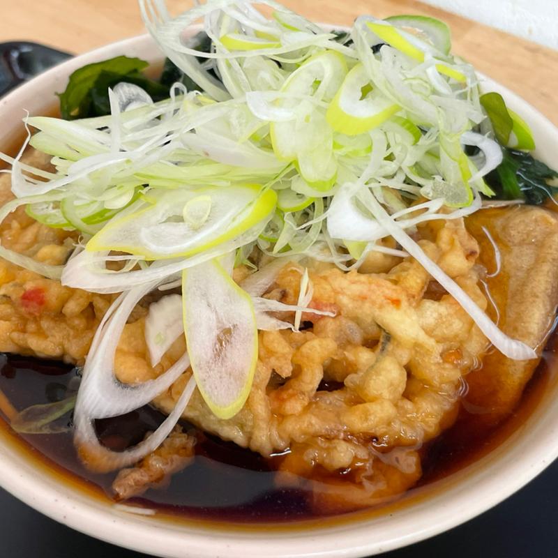 かき揚げそば(立ち食いそばうどん 松石)