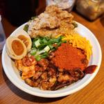 旨辛ホルモンまぜそば(並 4辛)
味玉 からあげ