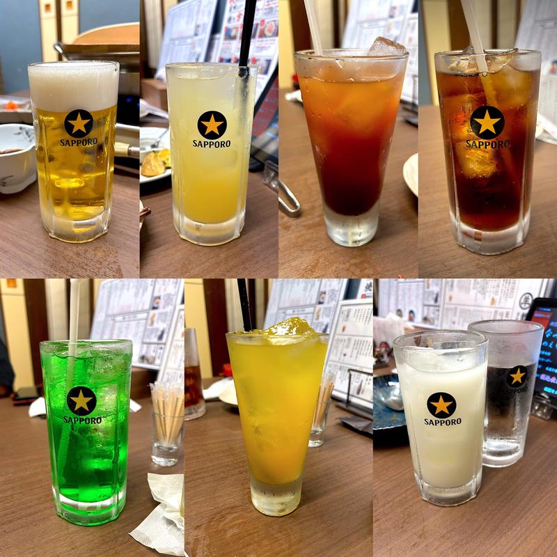 飲み放題(なみかた羊肉店めえちゃん食堂)