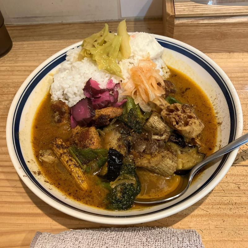 チキン野菜カレー 大盛り(カレーライス専門店 ブラザー)