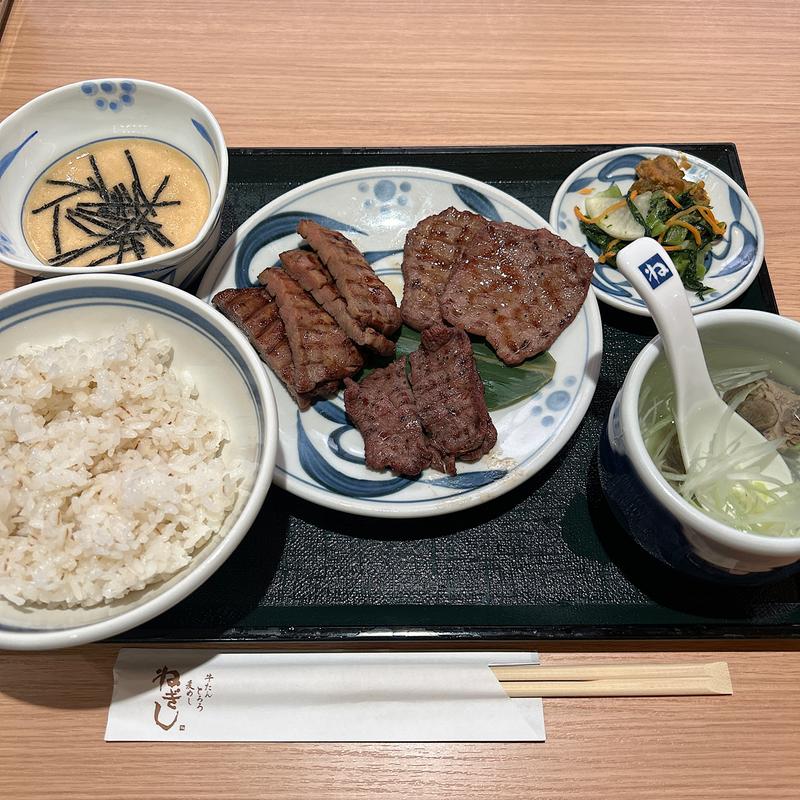 ねぎしセット(牛たん・とろろ・麦めし ねぎし ルミネ大宮店)