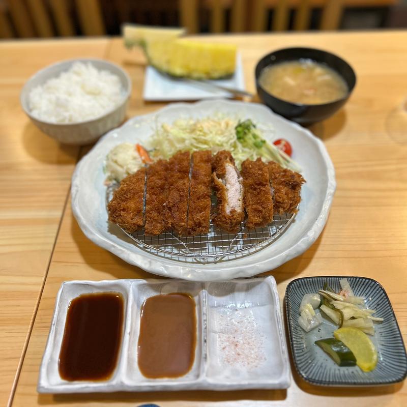 竜神豚ロースかつ定食160g(とんかつ 酒処 やまこう)