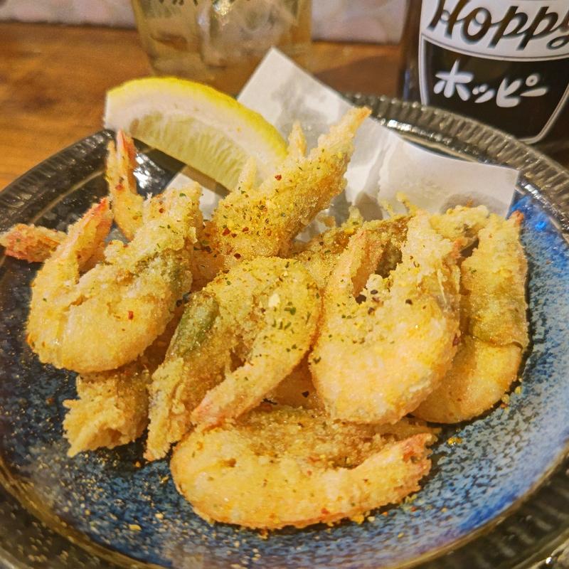 芝海老スパイス揚げ(イザカヤ 山角)