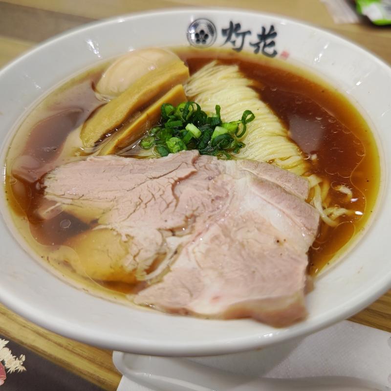 味玉横浜中華そば(鯛塩そば 灯花 横浜ワールドポーターズ店)