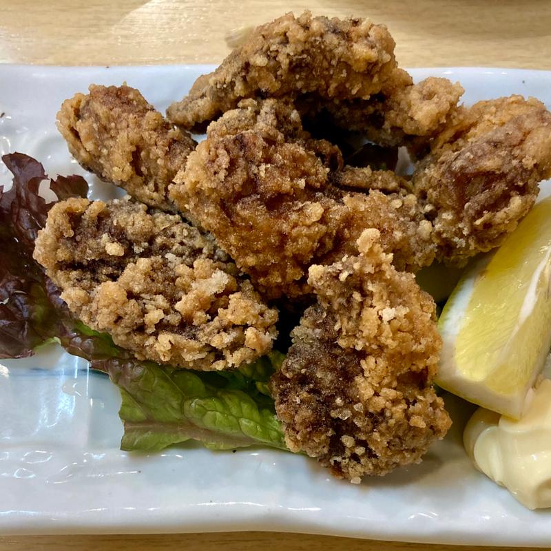 マグロのホホ唐揚げ(第二ひさご寿司)