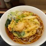 青森県産帆立と長ねぎのかき揚げそば(いろり庵きらく 南浦和)