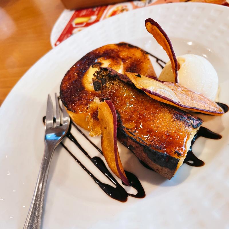 焼きいもブリュレ&バウムブリュレ(ココス 茨木鮎川店)