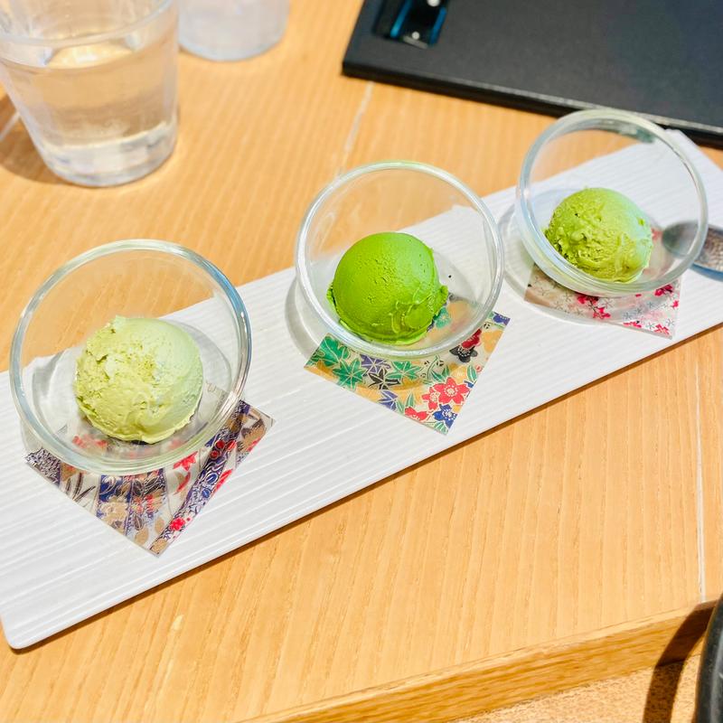 利き茶アイス(神楽坂茶寮 渋谷スクランブルスクエア店)