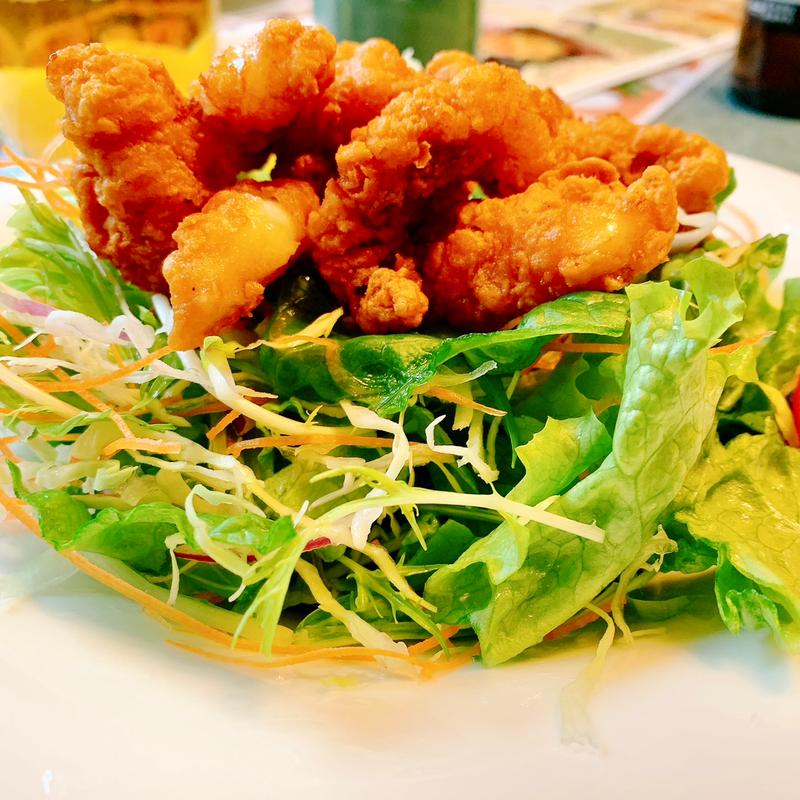 たこの唐揚げサラダ(小嶋屋総本店 小針店 （こじまやそうほんてん）)