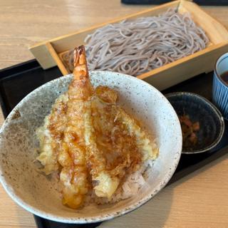 おすすめセット（海老と鱚の天丼とお蕎麦）(笹陣 渋谷店)