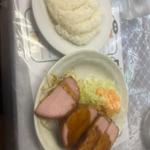 ハムかつ定食(レストランばーく )