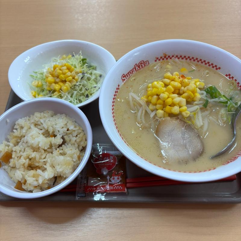 味噌ラーメン濃い味セット(スガキヤ フィール南岡崎店)