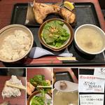 ぶりカマ塩焼き定食