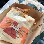 スパイシーポーク&チェダーチーズ ホットトルティーヤ(スターバックスコーヒー 加古川別府店)
