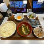 牛たまかけ朝食