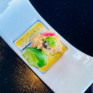 華コース　先付　鮟鱇肝あえ(日本料理 みゆき （にほんりょうりみゆき）)