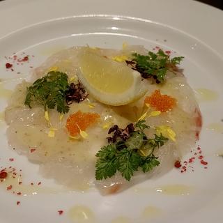 鮮魚のカルパッチョ(ビストロ オオカミ2 Duex)