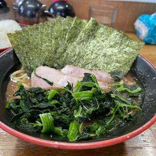 のりほうれん草ラーメン のり追加5枚