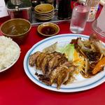 餃子定食(鶏甘酢) ごはん大