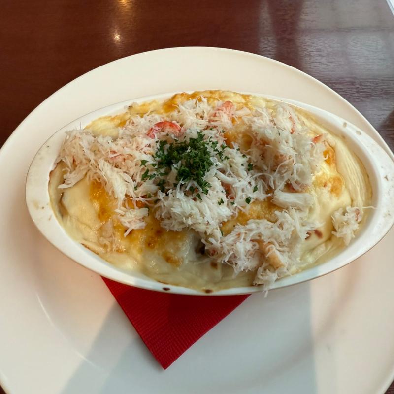 魅惑のカニグラタン(シーフードレストランメヒコ いわきフラミンゴ館)
