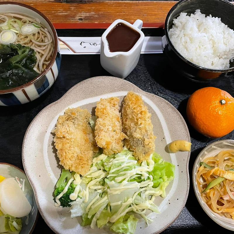 カキフライ定食(甚六)