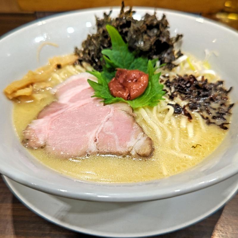 特濃鶏白湯麺＋岩海苔(鶏白湯ラーメン専門店 鶏ふじ)