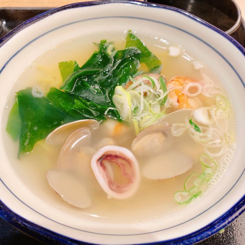 北海道海鮮塩ラーメン(湯ったり苑 女池 )